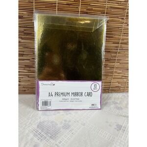 50 Sheets A4 Premium Mirror Card -gold 240 Gms /acid Free‎ Shimmers